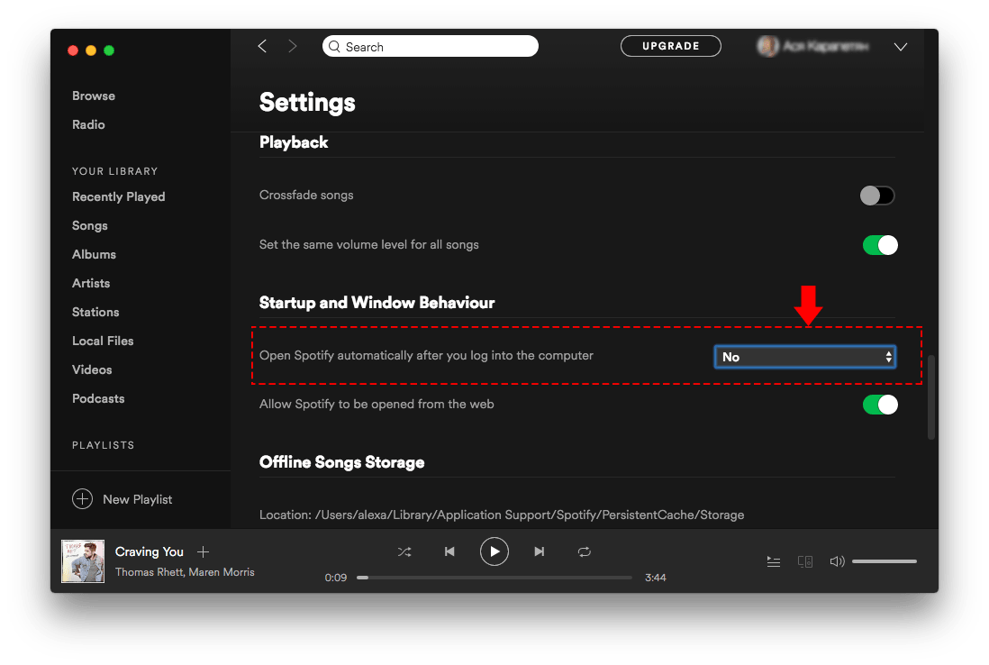 Mac os stop spotify from opening on login account